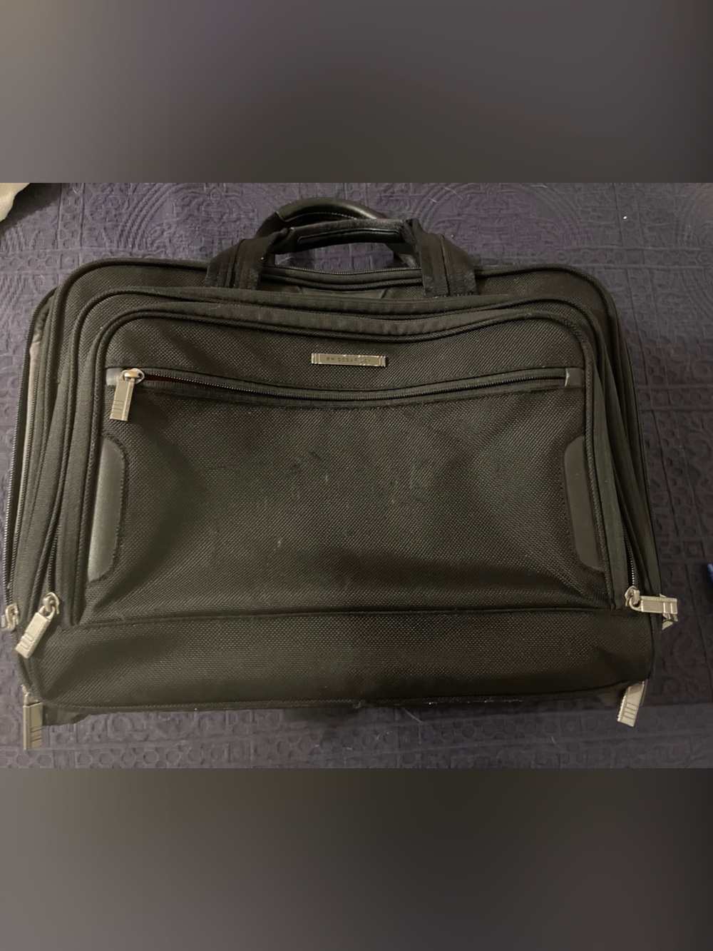 Briggs & Riley Black Men's Laptop Briefcase with Front Organizer